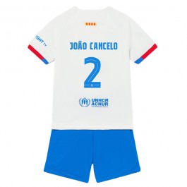 FC Barcelona Joao Cancelo 2 Matchtröja Barn Borta 2023-2024