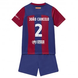 FC Barcelona Joao Cancelo 2 Matchtröja Barn Hemma 2023-2024