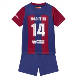 FC Barcelona João Félix 14 Matchtröja Barn Hemma 2023-2024