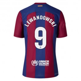 FC Barcelona Lewandowski 9 Matchtröja Hemma 2023-2024