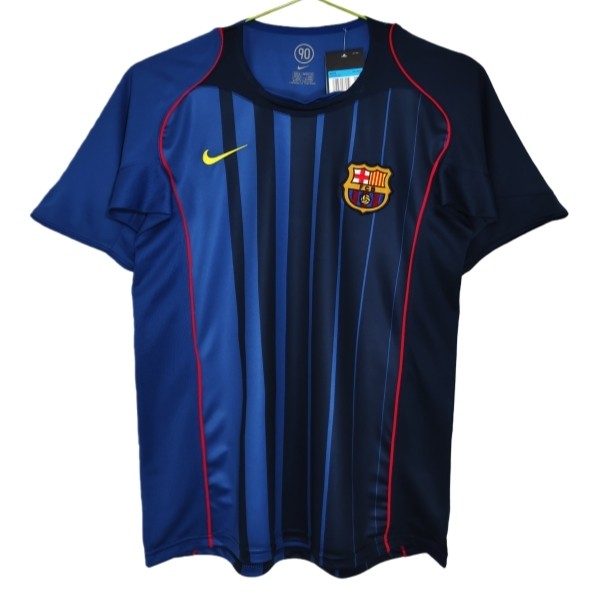 FC Barcelona Matchtröja Borta Retro 2004-2005 Fotbollsställ FC Barcelona Matchtröja Borta Retro 2004-2005 Fotbollsställ
