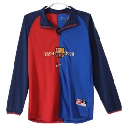 FC Barcelona Matchtröja Hemma Centenary Retro 1999-2000 Långärmad