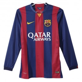 FC Barcelona Matchtröja Hemma Retro 2014-2015 Långärmad