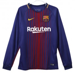FC Barcelona Matchtröja Hemma Retro 2017-2018 Långärmad