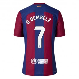 FC Barcelona O. Dembélé 7 Matchtröja Hemma 2023-2024