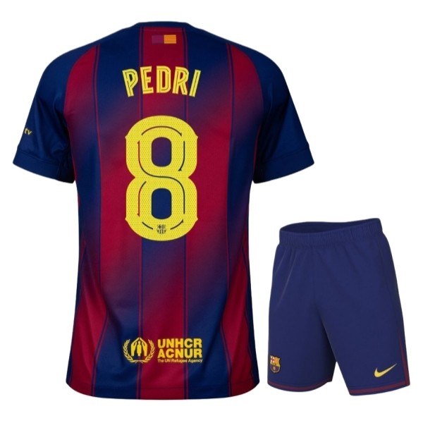 FC Barcelona Pedri 8 Matchtröja Hemma Barn 2025-2026 Fotbollsställ FC Barcelona Pedri 8 Matchtröja Hemma Barn 2025-2026 Fotbollsställ