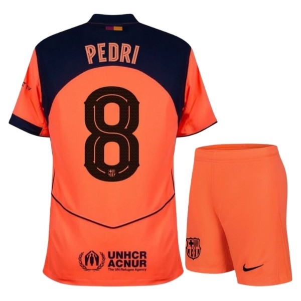 FC Barcelona Pedri 8 Matchtröja Tredje Barn 2025-2026 Fotbollsställ FC Barcelona Pedri 8 Matchtröja Tredje Barn 2025-2026 Fotbollsställ