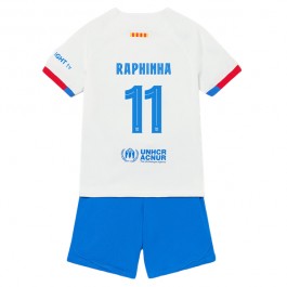 FC Barcelona Raphinha 11 Matchtröja Barn Borta 2023-2024