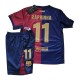 FC Barcelona Raphinha 11 Matchtröja Barn Hemma 2024-2025