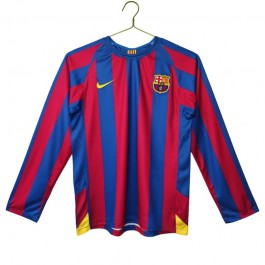 FC Barcelona Retro Hemmatröja 2005-2006 Långärmad