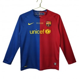 FC Barcelona Retro Hemmatröja 2008-2009 Långärmad
