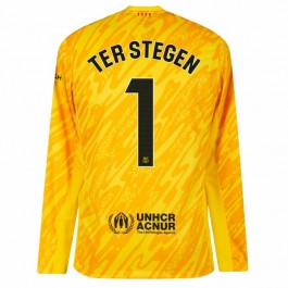 FC Barcelona Ter Stegen 1 Målvakt Matchtröja Borta 2024-2025 Långärmad