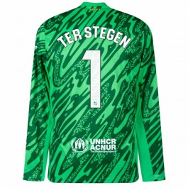 FC Barcelona Ter Stegen 1 Målvakt Matchtröja Hemma 2024-2025 Långärmad
