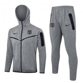 FC Barcelona Träningsjacka Ställ 2024-25 - Hoodie Grå