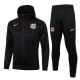 FC Barcelona Träningsjacka Ställ 2024-25 - Hoodie Svart