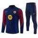 FC Barcelona Träningsoverall 2026-27 - 1-4 Zip Blå