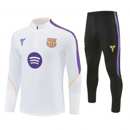 FC Barcelona Träningsoverall 2026-27 - 1-4 Zip Vit FC Barcelona Träningsoverall 2026-27 - 1-4 Zip Vit