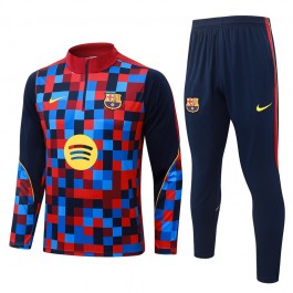 FC Barcelona Träningsoverall Barn 2026-27 - 1-4 Zip Blå FC Barcelona Träningsoverall Barn 2026-27 - 1-4 Zip Blå