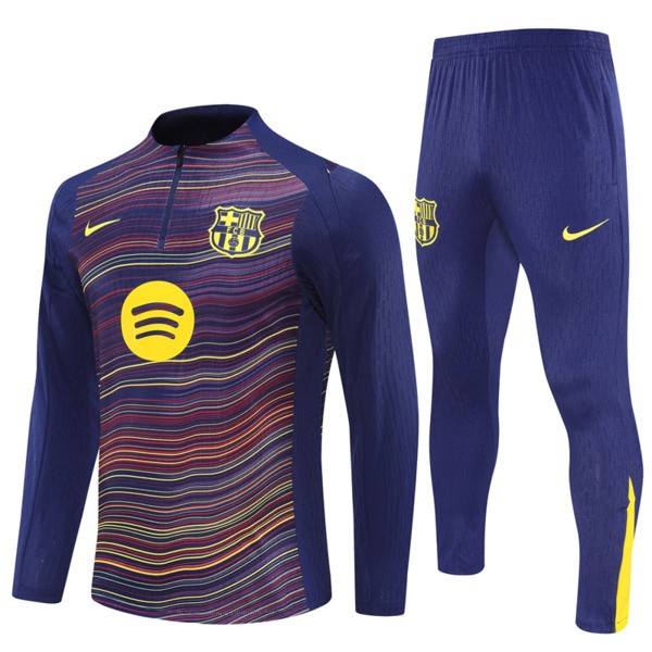 FC Barcelona Träningsoverall med Tröja Barn 2025-26 - 1-4 Zip Blå FC Barcelona Träningsoverall med Tröja Barn 2025-26 - 1-4 Zip Blå