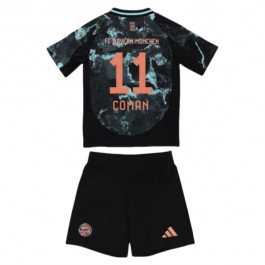FC Bayern München Coman 11 Matchtröja Barn Borta 2024-2025