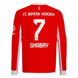 FC Bayern München Gnabry 7 Matchtröja Hemma 2025-2026 Långärmad