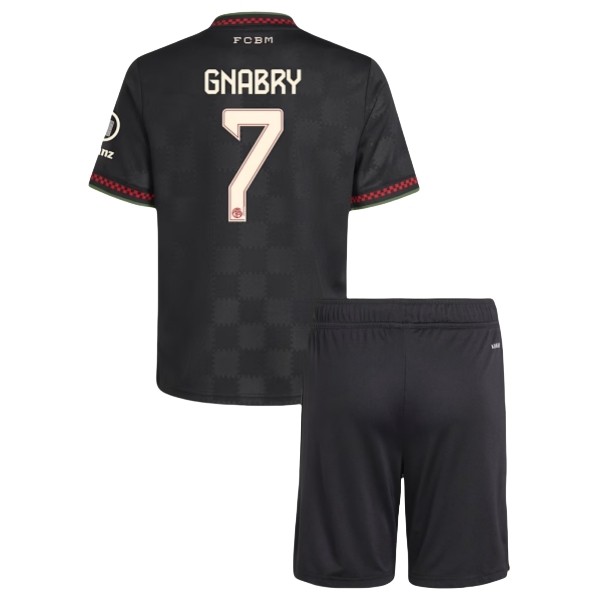 FC Bayern München Gnabry 7 Matchtröja Tredje Barn 2025-2026 Fotbollsställ FC Bayern München Gnabry 7 Matchtröja Tredje Barn 2025-2026 Fotbollsställ