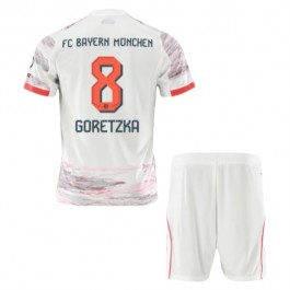 FC Bayern München Goretzka 8 Matchtröja Barn Borta 2025-2026