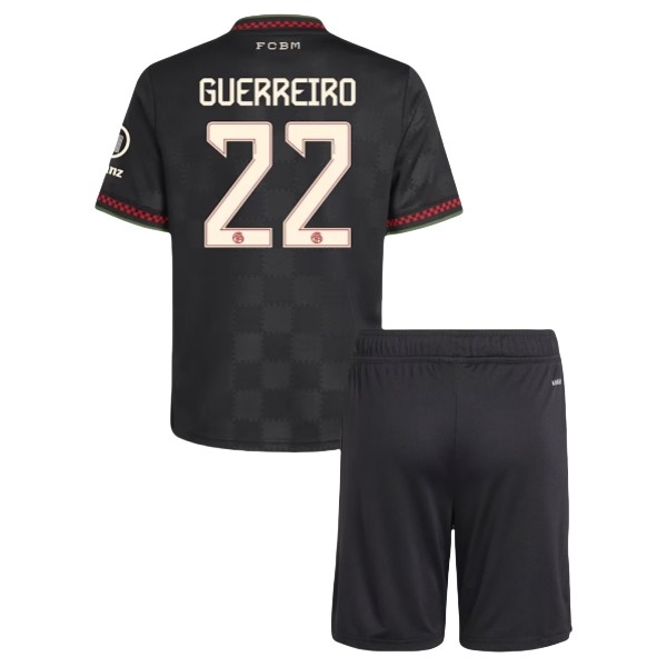 FC Bayern München Guerreiro 22 Matchtröja Tredje Barn 2025-2026 Fotbollsställ FC Bayern München Guerreiro 22 Matchtröja Tredje Barn 2025-2026 Fotbollsställ