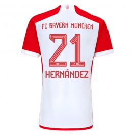 FC Bayern München Hernandez 21 Matchtröja Hemma 2023-2024