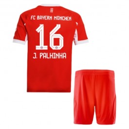 FC Bayern München J.Palhinha 16 Matchtröja Barn Hemma 2025-2026