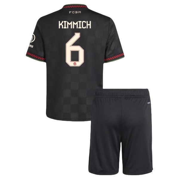 FC Bayern München Kimmich 6 Matchtröja Tredje Barn 2025-2026 Fotbollsställ FC Bayern München Kimmich 6 Matchtröja Tredje Barn 2025-2026 Fotbollsställ