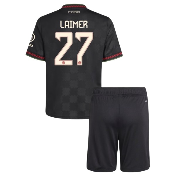 FC Bayern München Laimer 27 Matchtröja Tredje Barn 2025-2026 Fotbollsställ FC Bayern München Laimer 27 Matchtröja Tredje Barn 2025-2026 Fotbollsställ