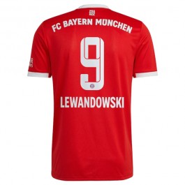 FC Bayern München Lewandowski 9 Matchtröja Hemma 2022-2023