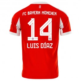 FC Bayern München Luis Díaz 14 Matchtröja Hemma 2025-2026