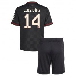 FC Bayern München Luis Díaz 14 Matchtröja Tredje Barn 2025-2026 Fotbollsställ