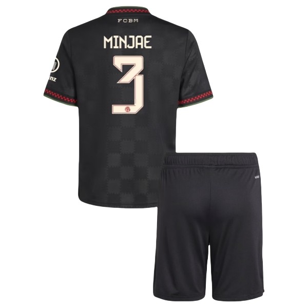 FC Bayern München Minjae 3 Matchtröja Tredje Barn 2025-2026 Fotbollsställ FC Bayern München Minjae 3 Matchtröja Tredje Barn 2025-2026 Fotbollsställ