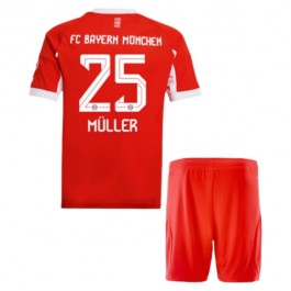 FC Bayern München Müller 25 Matchtröja Barn Hemma 2025-2026