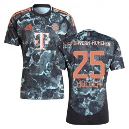 FC Bayern München Müller 25 Matchtröja Borta 2024-2025