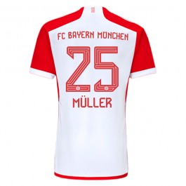 FC Bayern München Müller 25 Matchtröja Hemma 2023-2024
