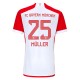 FC Bayern München Müller 25 Matchtröja Hemma 2023-2024