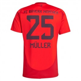 FC Bayern München Müller 25 Matchtröja Hemma 2024-2025