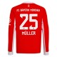 FC Bayern München Müller 25 Matchtröja Hemma 2025-2026 Långärmad