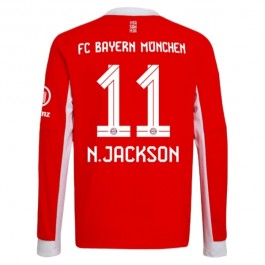 FC Bayern München N.Jackson 11 Matchtröja Hemma 2025-2026 Långärmad Fotbollsställ