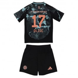 FC Bayern München Olise 17 Matchtröja Barn Borta 2024-2025