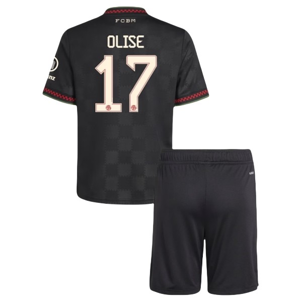 FC Bayern München Olise 17 Matchtröja Tredje Barn 2025-2026 Fotbollsställ FC Bayern München Olise 17 Matchtröja Tredje Barn 2025-2026 Fotbollsställ