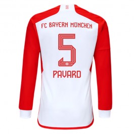 FC Bayern München Pavard 5 Matchtröja Hemma 2023-2024 Långärmad