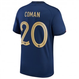 Frankrike Coman 20 Matchtröja Hemma VM 2022