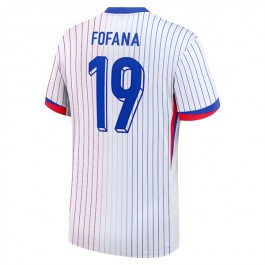 Frankrike Fofana 19 Matchtröja Borta Euro 2024