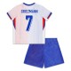 Frankrike Griezmann 7 Matchtröja Barn Borta Euro 2024