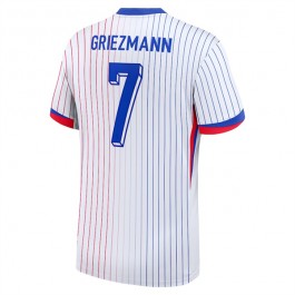 Frankrike Griezmann 7 Matchtröja Borta Euro 2024